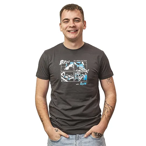 IGM Tričko Comics Chair, antracit - vel. M