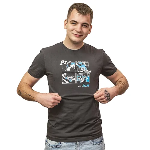 IGM Tričko Comics Chair, antracit - vel. M