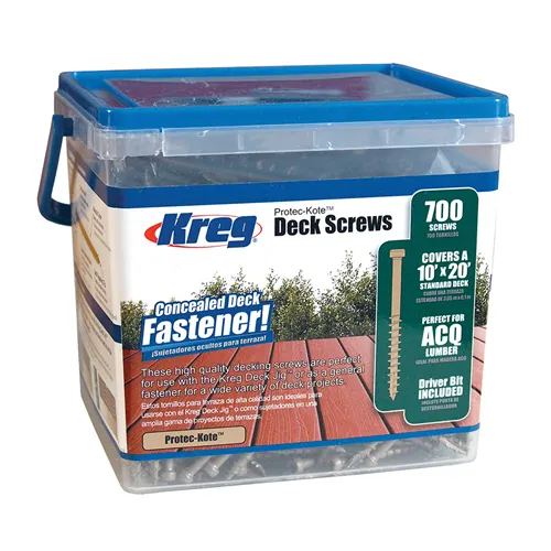 Kreg Protec-Kote Vruty pro terasy, sada 700 ks, 51 mm