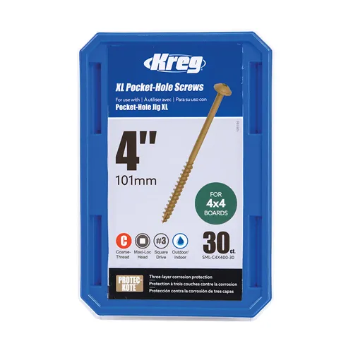 Kreg XL Šrouby pro skryté spoje - 100 mm, 30 ks