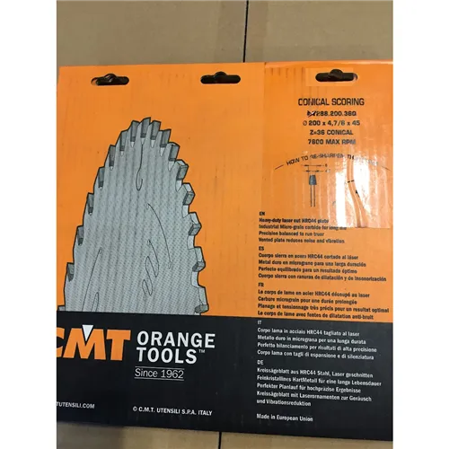 CMT Předřezový kotouč kónický pro CNC stroje-D200x4.7-6.0 d45 Z36 HW (Rozbalené)