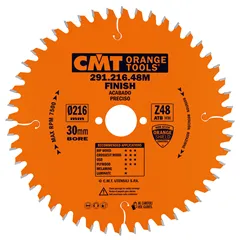 CMT Industrial Pilový kotouč pro elektronářadí univerzální - D216x2,8 d30 Z48 HW -5°Neg (Použito)