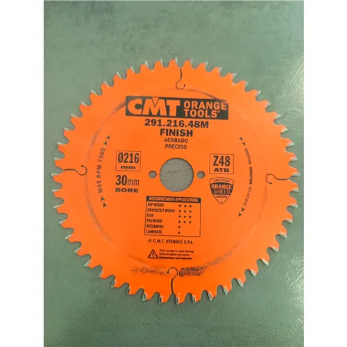 CMT Industrial Pilový kotouč pro elektronářadí univerzální - D216x2,8 d30 Z48 HW -5°Neg (Použito)
