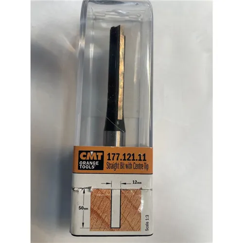 CMT 177 Drážkovací fréza se zavrtávacím zubem - D12x50 L100 S=12 HW (Použito)